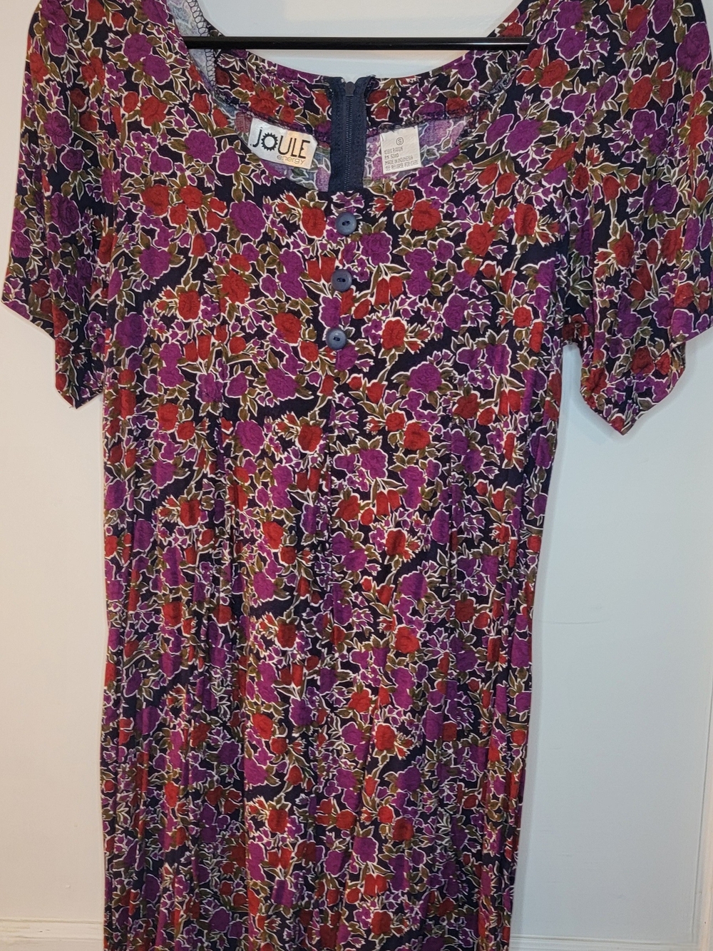 Joule Purple Floral Jumper